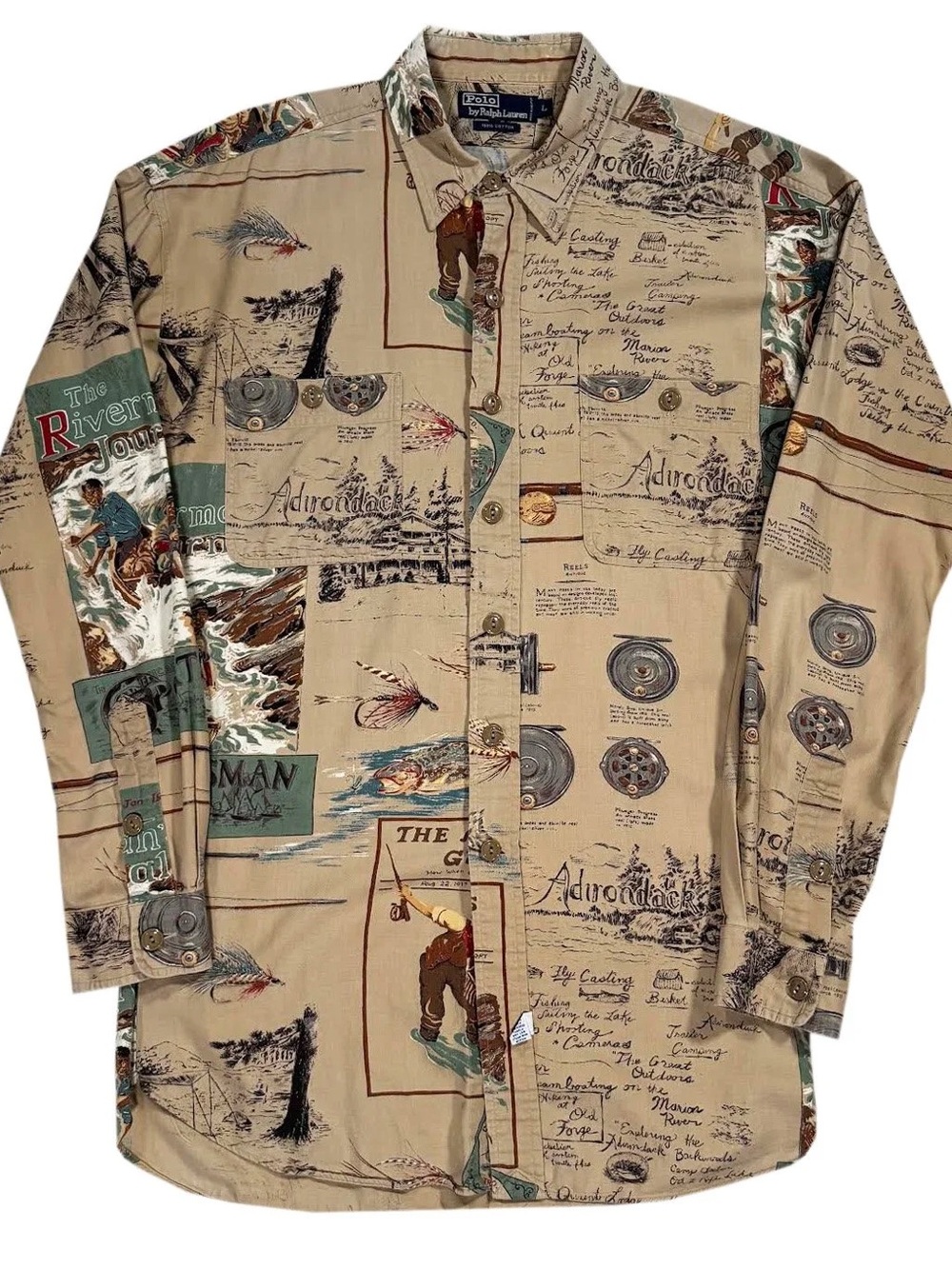 Vintage Polo Ralph Lauren Sportsman Adirondack Button Down Shirt (Size L
